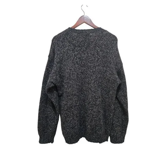 Eddie Bauer 100% Merino Wool Sweater Gray Oversize Relaxed Cozy Men's Size S - Picture 3 of 8